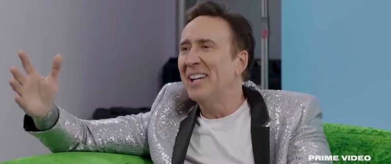 Still from a celebrity interview produced by Row One Productions
